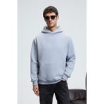 GRIMELANGE AMOS Erkek Yumuşak Kumaşlı 3 İplik Oversize Kapüşonlu Kanguru Cepli Grimelanj Sweatshirt