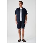 Grimelange ARDIAN Erkek Comfort Fit Cepli Kordonlu Lastikli Bel Lacivert Şort & Bermuda - 2XL