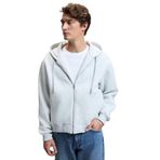 GRIMELANGE ASHBY Erkek Kapüşonlu Fermuarlı Cepli Kordonlu Boxy Kalıp Sweatshirt Grimelanj