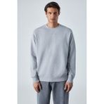 GRIMELANGE BONELL Erkek %100 Pamuk Relaxed Bisiklet Yaka Uzun Kollu Grimelanj Sweatshirt