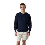 Grimelange Bonell Erkek%100 Pamuk Relaxed Bisiklet Yaka Uzun Kollu Lacivert Sweatshirt Lacivert S