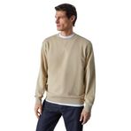 Grimelange Bonell Erkek%100 Pamuk Relaxed Bisiklet Yaka Uzun Kollu Vizon Sweatshirt, XL