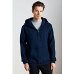 Grimelange Cancelled Erkek Pamuk Kapüşonlu Fermuarlı Yaka Lacivert Sweatshirt, M