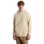 Grimelange Cartmel Erkek Örme 3 İplik Relaxed Fit Rahat Kalıp Kanguru Cepli Kapüşonlu Sweatshirt, Bej, 2XL