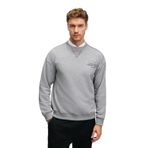 GRIMELANGE CASPIAN Erkek %100 Pamuk Bisiklet Yaka Karyoka Dikişli Baskılı Antrasit Sweatshirt