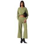 Grimelange Dewanna Kadın Uzun Kollu Crop Eşofman Takımı, Yeşil, S