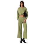 Grimelange Dewanna Kadın Uzun Kollu Crop Eşofman Takımı, Yeşil, XS
