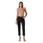 Grimelange Gına Kadın Skinny Fit Dar Paça Normal Bel Organik Pamuk Comfort Dokuma 5 Cepli Siyah Jeans, XS