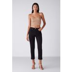 GRIMELANGE Gına Kadın Skinny Fit Dar Paça Normal Bel Organik Pamuk Comfort Dokuma 5 Cepli Siyah Jeans