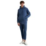 Grimelange Hakone Erkek Basic Yumuşacık Regular Fit Lastikli Paça Organik Pamuklu İndigo Eşofman Altı, XL