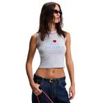 Grimelange JASVELLA Kadın Esnek Kumaşlı Halter Yaka Slim Fit Grimelanj Atlet