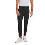 Grimelange Jeshua Erkek Örme Kumaş Regular Fit Siyah Pantolon, M