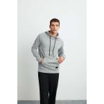 Grimelange Jorge Erkek Yumuşacık Kapüşonlu Organik Pamuk Kanguru Cepli Regular Grimelanj Sweatshirt - XL
