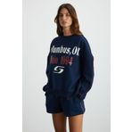 GRIMELANGE KEIRY 3 İplik Kadın Koyu Mavi Sweatshirt