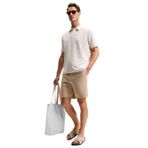 Grimelange Kepa Erkek Beli Lastikli Cepli Relaxed Fit Bej Şort, M