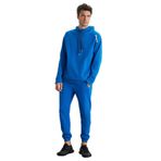 GRIMELANGE Malagos Erkek Içi Polarlı Yumuşacık 3 Iplik Içi Şardonlu Regular Kapüşonlu Mavi Sweatshirt