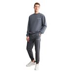 Grimelange Marshall Erkek Pamuklu İçi Polarlı Nakışlı Relaxed Eşofman Takımı, Gri, 2XL