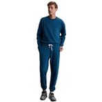 Grimelange Marshall Erkek Pamuklu İçi Polarlı Nakışlı Relaxed Eşofman Takımı, Petrol Yeşili, 2XL