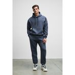 GRIMELANGE MARSHALLHOODIE Erkek Pamuklu İçi Polarlı Nakışlı Relaxed Koyu Gri Eşofman Takımı