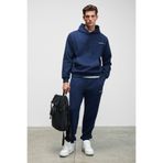 GRIMELANGE MARSHALLHOODIE Erkek Pamuklu İçi Polarlı Nakışlı Relaxed Koyu Lacivert Eşofman Takımı