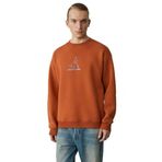 Grimelange Minty Erkek Yuvarlak Yaka 3 İplik Turuncu Sweatshirt, M