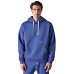 GRIMELANGE NARCISO Erkek Yumuşacık İçi Polarlı Mavi Sweatshirt