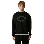 GRIMELANGE NORTON Erkek Yuvarlak Yaka 3 İplik Siyah Sweatshirt