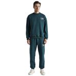 Grimelange Nothingham Erkek 2'li Set Relaxed Organik Pamuk İçi Şardonlu Eşofman Takımı, Koyu Yeşil, 2XL