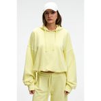 GRIMELANGE OLVERA Kadın Kapüşonlu Etek Ucu Balon Oversize Sarı Sweatshirt