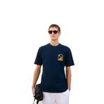 GRIMELANGE PALMEIRAS Erkek Bisiklet Yaka %100 Organik Pamuk Regular Fit Lacivert T-Shirt