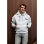 Grimelange PASCAL Erkek Kapüşonlu Kanguru Cepli Önü Ve Sırtı Baskılı Regular Fit Grimelanj Sweatshirt - 2XL