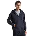 Grimelange PAVLE Erkek Kapüşonlu Kanguru Cepli Fermuar Yakalı Antrasit Sweatshirt