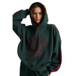 GRIMELANGE Possıbılıty Kadın Nakışlı Baskılı Kapüşonlu Yeşil Sweatshirt