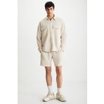 Grimelange RAMADANP009 Erkek 75% Pamuk 25% Polyester Bej Şort Bej S