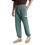 Grimelange Rowan Erkek Organik Pamuklu Relaxed Fit İçi Polarlı Süs etiketli Jogger Eşofman Altı, Yeşil, M