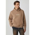 GRIMELANGE SANTILLANA Erkek Yumuşacık İçi Polarlı Vizon Sweatshirt