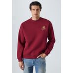 Grimelange Sınner Erkek Yumuşacık Kumaşlı Bordo Sweatshirt