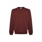 Grimelange Travis Erkek Yumuşacık Kumaşlı Regular Fit Yuvarlak yakalı Bordo Sweatshirt