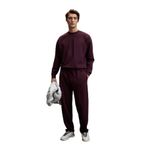 GRIMELANGE VIENTO Erkek Bisiklet Yaka Uzun Kollu Regular Fit Bordo Sweatshirt
