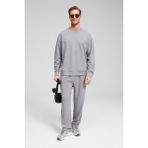 Grimelange VIENTO Erkek Bisiklet Yaka Uzun Kollu Regular Fit Gri Sweatshirt - XL