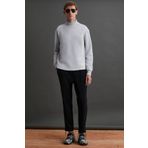GRIMELANGE Wallace Erkek 3 Iplik Içi Şardonlu Süs Etiketi Detaylı Dik Yaka Grimelanj Sweatshirt