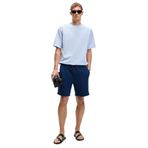 GRIMELANGE YOURI Erkek Beli Lastikli Arka Tek Cepli Relaxed Fit Lacivert Şort
