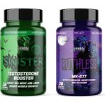 Grimlabs Bulk Boost Starter Pack - MK/677 Ruthless & Sınıster Testo Booster 30 Caps - 30+30 KAPSÜL
