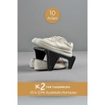 Grimor Life 10 Lu Ayarlanabilir 4 Kademeli Ayakkabı Rampası Ayakkabı Düzenleyici Dolap Içi Organizer - 10 LU ÇİFTLİ AYAKKABI RAMPASI