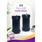 GRİMOR Life 2 Adet Siyah Çizgili Dekoratif Plastik Kokusuz Yanmaz Küllük Kül Tablası