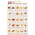 Grimor Life 25 Adet Suya Dayanıklı Saklama Kabı Erzak Etiketi