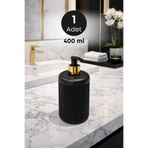 grimorlife 1 Adet Premium Siyah Gold Sıvı Sabunluk Seti – Banyo & Mutfak Uyumlu 400 ML