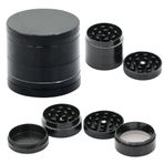 GRINDER Parçalayıcı Metal baharat öğütücü herb spice 4 katmanlı 40MM / 50MM / 63MM (GUMUS GRI, 40MM)