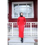 Grip Hug &Hug Kadın Uzun Kollu Balıkçı Yaka Bluz Ve Etek Ikili Triko Takım
