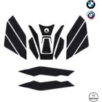 Grippatch BMW F900 XR 2024 ile Uyumlu Kaydırmaz 6D Karbon 15 Parça Tank Pad Seti GC35